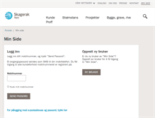 Tablet Screenshot of kundeweb.skagerakenergi.no